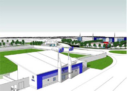 An artists impression of Bishop Auckland FC's proposed Tindale Crescent ground. An artists impression of Bishop Auckland FC's proposed Tindale Crescent ground.