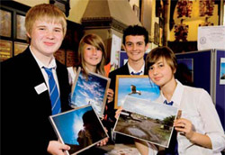Matthew Northgreaves, Rebecca Iveson, Isaac Bainbridge and Iglika Kineva at the Enterprise in Education competition. Matthew Northgreaves, Rebecca Iveson, Isaac Bainbridge and Iglika Kineva at the Enterprise in Education competition.