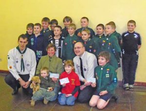 Community Events Group Representatives from the four community groups receiving their cheques