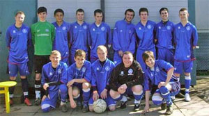 St. Mary’s Under 18s outside the clubhouse before the game. St. Mary’s Under 18s outside the clubhouse before the game.