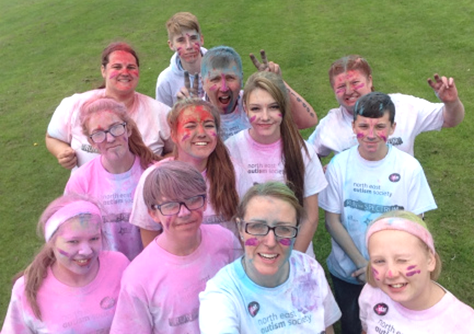 Staff and students from Ferryhill Business and Enterprise College were joined by members of the Ecafe in ‘Run the Spectrum’ for the North East Autism Society.