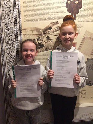 Maisie Smillie and Emma Hawman of Ferryhill are delighted to have been chosen from 250 hopefuls to perform in English Youth Ballet’s production of Giselle.