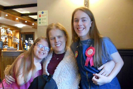 Rachel and Rebecca Sample have set up a fundraising page to help purchase life-enhancing equipment for their mam, Diane, who has been blinded by diabetes.