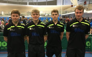 Smashing start to Junior British League Bishop Auckland Table Tennis Club Boys team