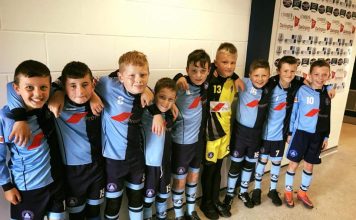 St Mary’s Juniors involved in cup action St Mary’s U11 Kings in the tunnel at Bishop Auckland FC’s Heritage Park where they were mascots for the day