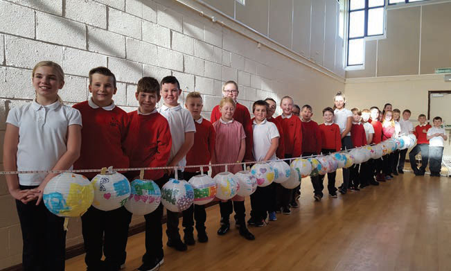 Pupils from St John’s with the lanterns they created at Jubilee Fields Community Centre for the Burning Bright project. Pupils from St John’s with the lanterns they created at Jubilee Fields Community Centre for the Burning Bright project.