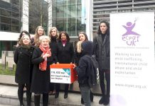 Campaigners take Stephen’s petition to Home Office Foster sister Naomi and supporters of Stephen's campaign