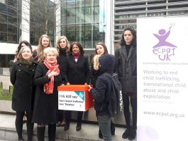 Foster sister Naomi and supporters of Stephen's campaign