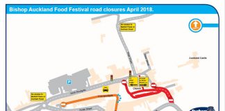 Bishop Auckland Food Festival park and ride Bishop Auckland Food Festival traffic map