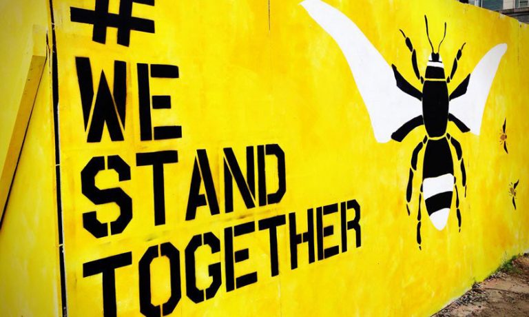 Surviving Manchester: We Stand Together mural
