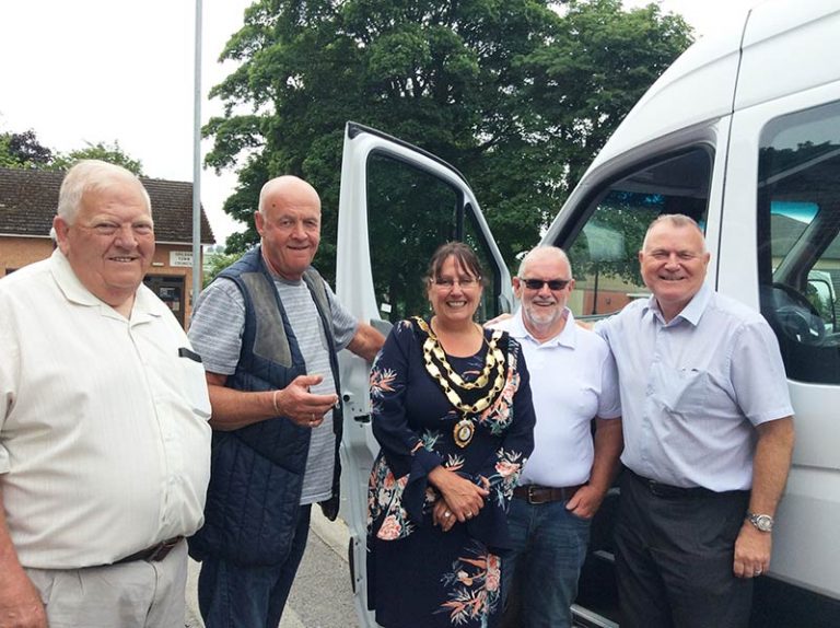 Shildon Community Bus celebrate new Mercedes Sprinter