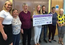 Vital support for local clubs Sheilah Metcalfe CDPO, Ann Naisbitt, volunteer coordinator for the clubs, with some of the members.