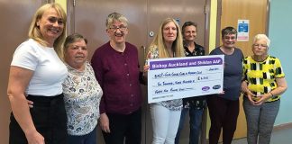Vital support for local clubs Sheilah Metcalfe CDPO, Ann Naisbitt, volunteer coordinator for the clubs, with some of the members.