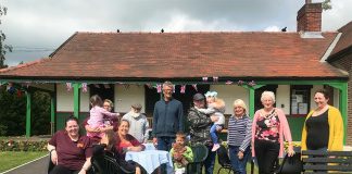 Sun comes out for Fun Day Chilton Mayor, Cllr Elizabeth Bruce (second from right) and other volunteers at this year’s Family Fun Day at the Miners Welfare Recreation Ground.