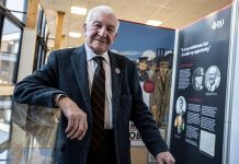 Exhibition explores soldiers’ experiences of returning home Veteran Harry Oliver at the launch of Coming Home in Spennymoor.