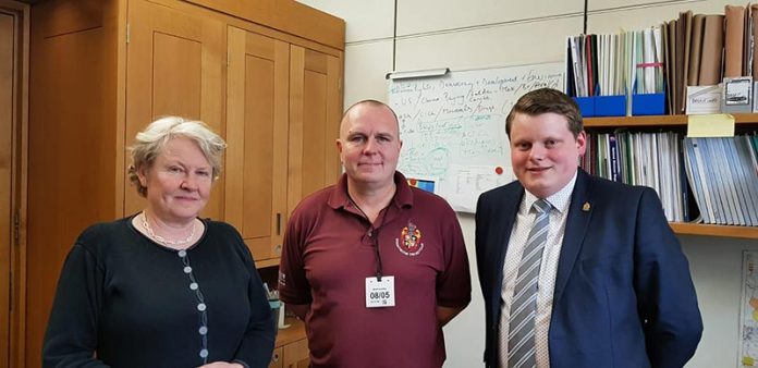 Helen Goodman MP with Spennymoor Cricket Club secretary Alan Jones and club president, Ian Geldard. Helen Goodman MP with Spennymoor Cricket Club secretary Alan Jones and club president, Ian Geldard.