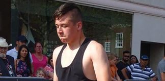 Lewis is UK’s strongest kid Spennymoor’s Lewis Askwith in action at UK Strongest Kid 2019 in St Albans during the Easter weekend.