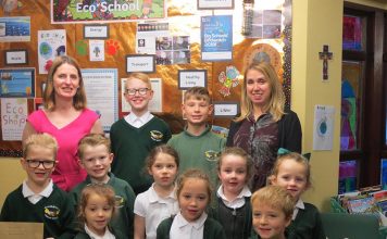 St Charles pupils stand tallest in growing challenge Benjamin, Kaden, Anya, Emily, Eliza, Aiden, James, India, Poppy and Tobias from St Charles with their teaching assistants Mrs Ingleby and Mrs Beard.