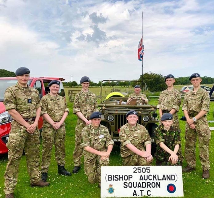 Cadets and staff with the WW2 jeep. Cadets and staff with the WW2 jeep.
