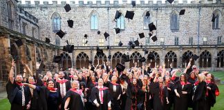 Bishop praises graduates at Durham Cathedral ceremony Bishop Auckland College students celebrate their graduation at the ceremony at Durham Cathedral.