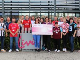 Staff at Livin raised funds for the Bradely Lowery Foundation by wearing their favourite football top to work.