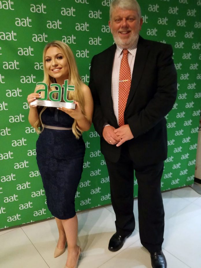 Rebecca Elliott with Chief Financial Officer at The Auckland Project, Chris Bramley. Photo: AAT.