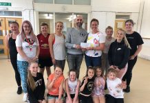 Dancers Donate Charity Funds