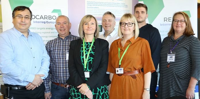 Durham County Council staff with representatives of the Energy Agency for Southeast Sweden