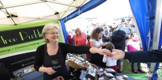 Virtual food festival supports region’s traders Lea Darling of Burtree Puddings at last year's Bishop Auckland Food Festival.
