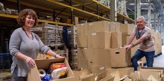 Council staff redeployed to help most vulnerable Durham County Council staff packing and preparing food boxes.