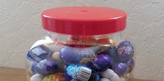 Ferryhill children invited to guess the number of eggs in the jar Children from Ferryhill are invited to guess the number of Easter eggs in the jar.