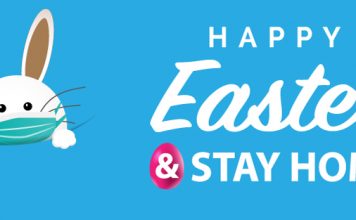 Residents asked to stay at home to save lives over Easter holidays Happy Easter and stay at home.