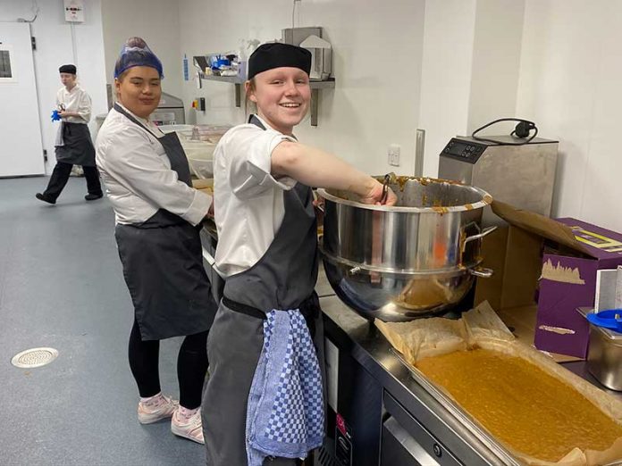 Charlotte Brown and Francesca Brass, from The Auckland Project’s Catering Team.
