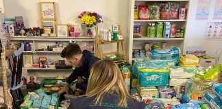 Darcy inspires community donations for Ukraine A huge amount of community donations were dropped off at One Step at a Time in Jubilee Park.