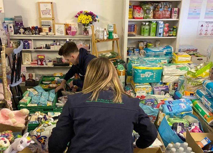 A huge amount of community donations were dropped off at One Step at a Time in Jubilee Park. A huge amount of community donations were dropped off at One Step at a Time in Jubilee Park.