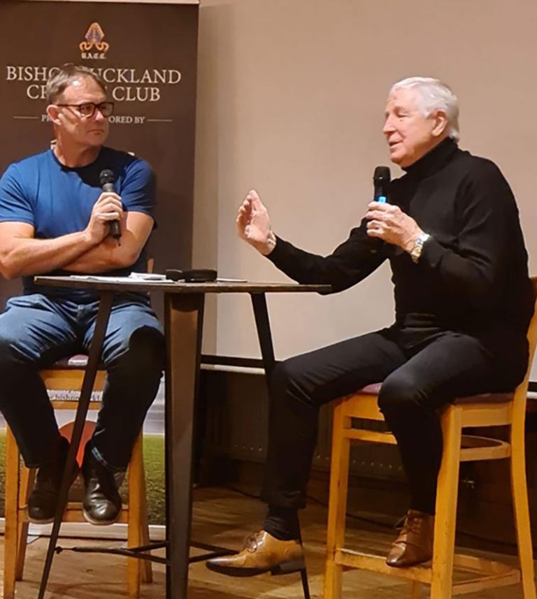 Sunderland’s Jimmy Montgomery speaks in Bishop Auckland Sunderland’s Jimmy Montgomery speaks in Bishop Auckland