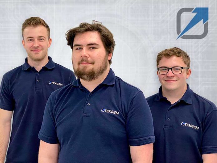 Multi-Generation-Apprentice Former apprentice Liam Sharpe, now lead cyber security engineer, Lewis Roe, apprentice network security engineer and Ryan Laker who started his Tekgem career as an apprentice is now infrastructure security engineer.