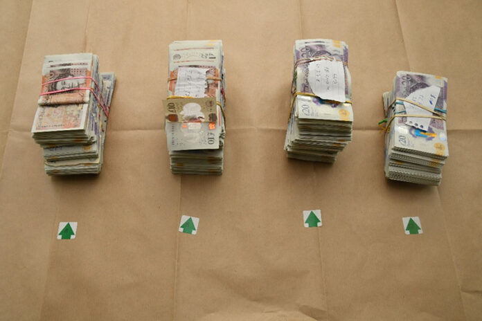 cashop Cash found at the premises