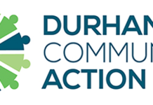 Relaunch of the Community Good Food Network Durham Community Action logo