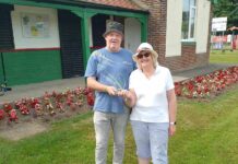 John and Marcia win croquet Hi-Lo