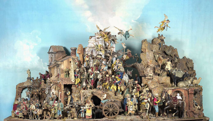 An 18th century Neapolitan Crèche Presepe. An 18th century Neapolitan Crèche Presepe.
