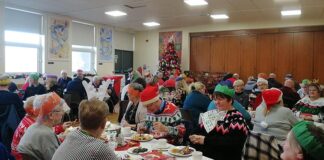Support for local families at Christmas Local families get together to enjoy a festive lunch.