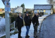 Community action in Coundon Claire Storey, Andrea Jones, and Jennifer Jones, of Durham County Council’s Community Action Team.