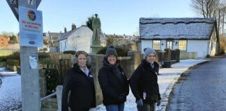 Community action in Coundon Claire Storey, Andrea Jones, and Jennifer Jones, of Durham County Council’s Community Action Team.