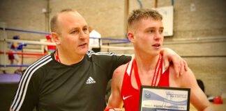 Jonas Railton takes British title Jonas Railton with his dad and coach, Anthony.