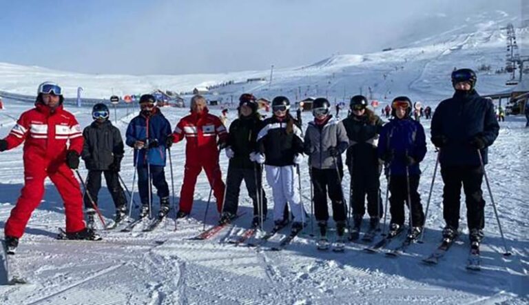 Students take to French slopes Students take to French slopes