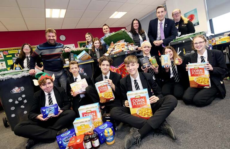 Students help restock local foodbanks