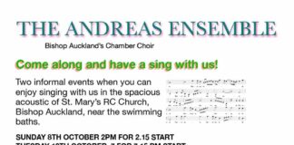Chamber choir to host “Come along and enjoy a sing with us” events