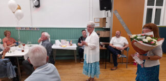 Kirk Merrington thanks Carole