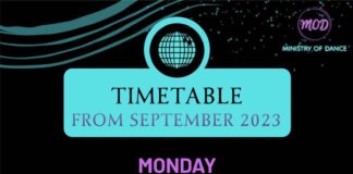New timetable for new season at Ministry of Dance
